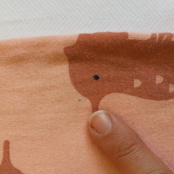 child of mine peach seahorse short sleeve bodysuit diaper shirt 18 months baby - Picture 7 of 8